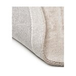Light brown hand-woven round viscose rug (jane) d=200 whole