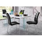 Black soft chair purple