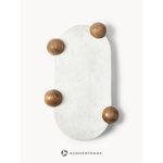 Dekoratyvinis marmurinis padėklas (lazdyno spalvos) su kosmetiniais defektais.