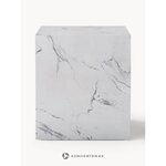 White Marble Imitation Coffee Table (Lesley)