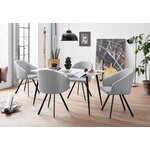 White and black dining table (dino)