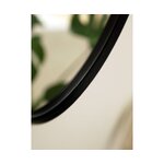 3-daļīgu apaļu sienas spoguļu komplekts ar melnu rāmi (efeja) 20+30+40 ar skaistuma trūkumiem