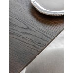 Dark brown dining table hatfield (gallery direct) 77x77