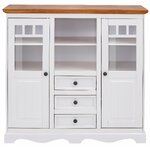 Brown and white cabinet (melissa)