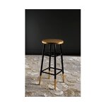 Black and gold design bar stool emery (safavieh) 76cm intact