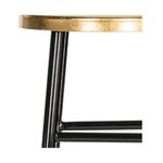Black and gold design bar stool emery (safavieh) 76cm intact