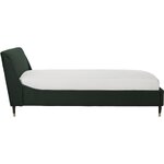 Tamsiai žalia aksominė lova (nova) 180x200 nepažeista