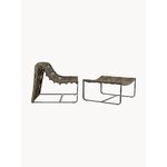 Olive green garden bench juta (teporia)