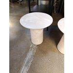 Baltas apvalus kavos staliukas (Jael)