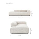 Cream Small Sofa (Lennon)