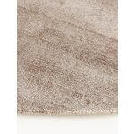 Light Beige Round Viscose Rug (Jane)D=300