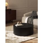 Black round coffee table (dan) whole