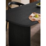 Black Solid Wood Dining Table (Kora) 260x100