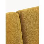 Garstyčių spalvos maža sofa (Fluente)