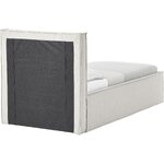 Light gray single bed (Dream) 90x200