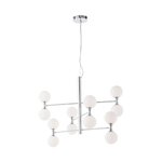 White and silver pendant light (grover)