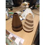 Candlestick set of 2 woody (jotex) with a flaw