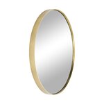 Apvalus sieninis veidrodis su auksiniu rėmeliu (ADA)