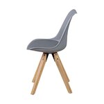 Gray-brown chair retro (skyport)