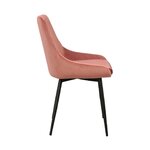 Pink velvet chair sierra 