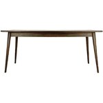 Dark brown solid wood dining table oscar (anderson)