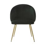 Black-gold velvet chair (luisa)
