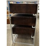 Brown design dresser (lyle) with beauty flaws