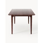 Dark Brown Solid Wood Dining Table (Archie) 220x110