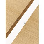 Light brown extendable dining table (Calary) 180/230x92