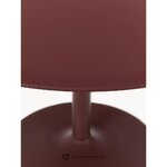 Raudonas apvalus valgomojo stalas (Menorka), d=100