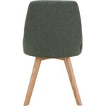 Темно-зеленый мягкий дизайнерский стул (dilla)