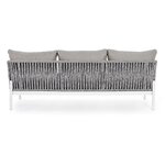 Light gray garden sofa florencia (bizzotto) with a beauty flaw