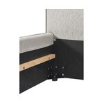 Light gray single bed (Dream) 90x200