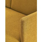 Garstyčių spalvos maža sofa (Fluente)