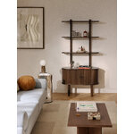 Narrow brown shelf with cabinet (calary) whole