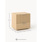 Light brown bedside table (Sato)