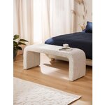 White Upholstered Bench (Penelope)