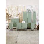 Light green metal cabinet the twinny (mustard made)