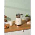 Šviesiai smėlio spalvos pieno plakiklis, 50-ųjų stilius (Smeg)