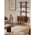 Narrow brown shelf with cabinet (calary) whole