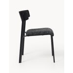 Black Upholstered Chair (Nadia)