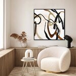 Rankų darbo paveikslas su juodu rėmeliu „Dar kartą“ (Malerifabrikken), 100x100