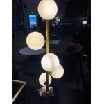 Golden floor lamp coralie (bizzotto) with a beauty flaw
