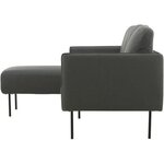 Dark gray corner sofa (ramira) intact, boxed, hall sample