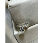 Light beige continental bed (livia) 160x200 with cosmetic flaws..