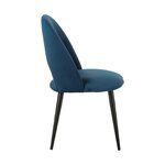 Dark blue velvet chair (rachel)