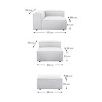 Gray module corner sofa (flight)