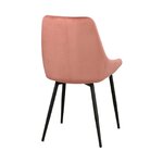 Pink velvet chair sierra 