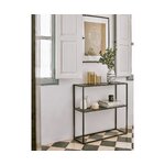 Musta metallihylly (Neptune), jossa kauneusvirhe