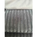 Tamsiai pilka U formos sofa-lova su lentyna (Napoli U) Comfort